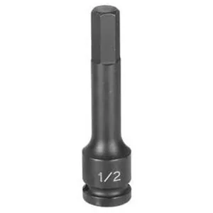 Grey Pneumatic 1/2" Drive x 1/4" Hex Driver 4" Length (100mm)