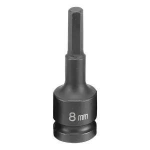 Grey Pneumatic 1/2" Drive x 8mm Hex Driver