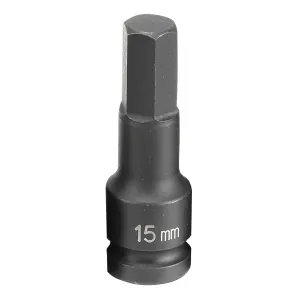 Grey Pneumatic 1/2" Drive x 15mm Hex Driver