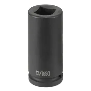 Grey Pneumatic 3/4" Drive x 13/16" Deep Square - 4 Point Socket
