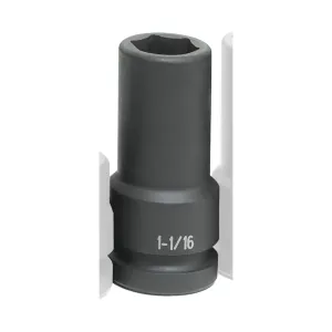 Grey Pneumatic 1" Drive x 1-1/16" Extra-Deep Thin-Wall Socket
