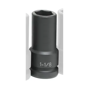 Grey Pneumatic 1" Drive x 1-1/8" Extra-Deep Thin-Wall Socket