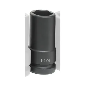 Grey Pneumatic 1" Drive x 1-1/4" Extra-Deep Thin-Wall Socket