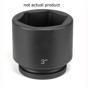Grey Pneumatic 1" Drive x 2-1/2" Standard Socket