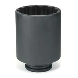 Grey Pneumatic 1-1/2" Drive x 75mm Deep - 12 Point Socket