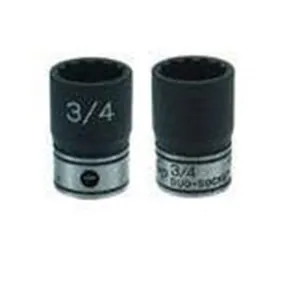 Grey Pneumatic 3/8" Drive x 12mm Deep Duo-Socket - 6 Point
