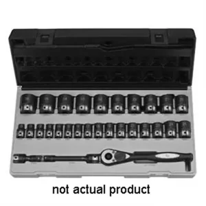 Grey Pneumatic 1/2" Drive x 21mm Standard Duo-Socket - 6 Point