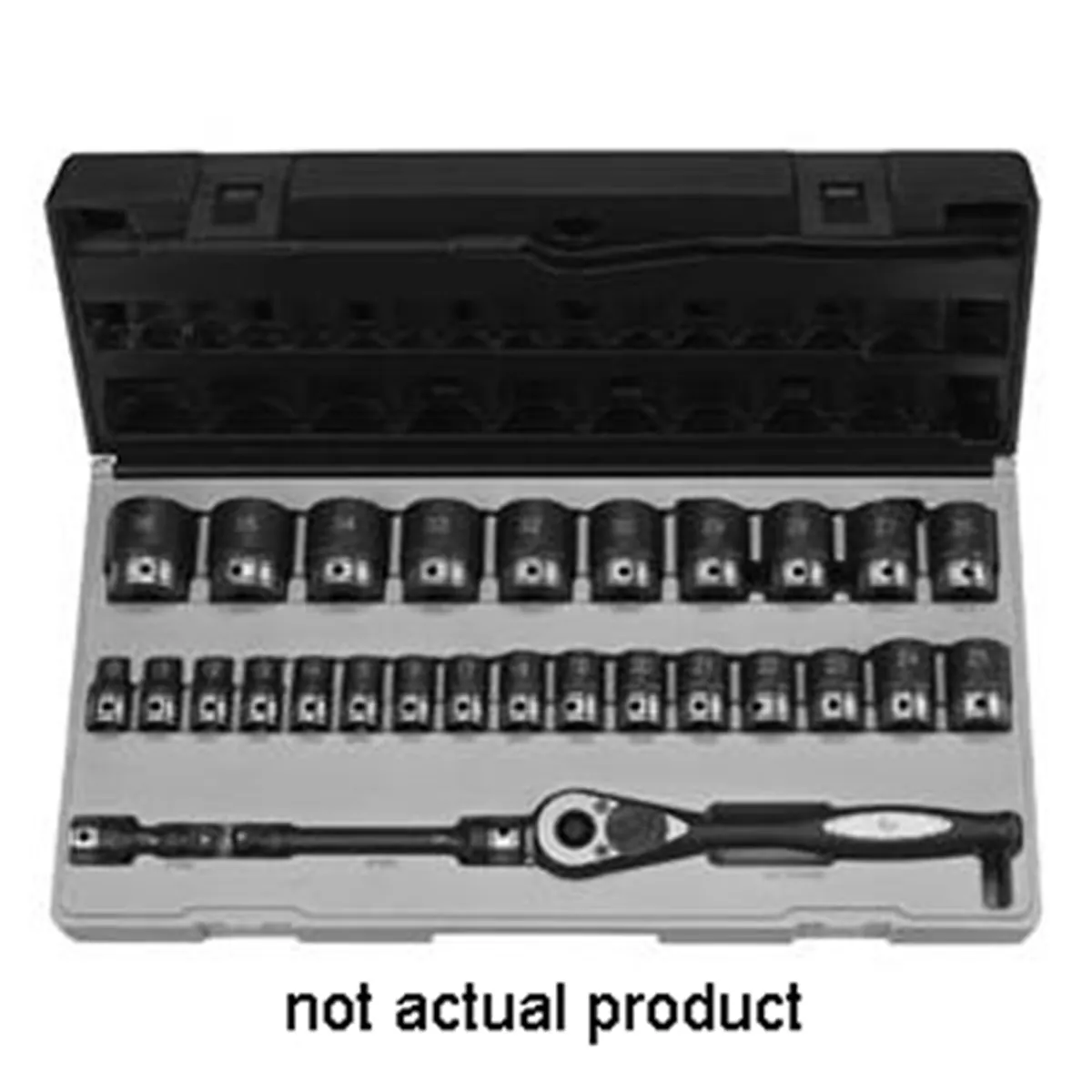 Grey Pneumatic 1/2" Drive x 23mm Standard Duo-Socket - 12 Point