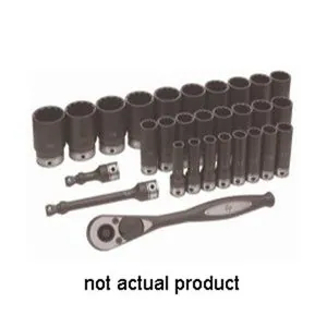 Grey Pneumatic 1/2" Drive x 24mm Deep Duo-Socket - 12 Point