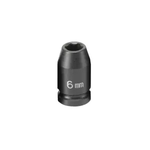 Grey Pneumatic 1/4" Surface Drive x 6mm Standard Socket