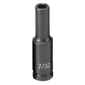 Grey Pneumatic 1/4" Surface Drive x 7/32" Deep Socket