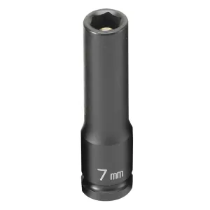 Grey Pneumatic 1/4" Drive x 7mm Magnetic Deep Socket