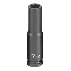 Grey Pneumatic 1/4" Surface Drive x 7mm Deep Socket