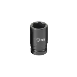 Grey Pneumatic 1/4" Surface Drive x 9mm Standard Socket