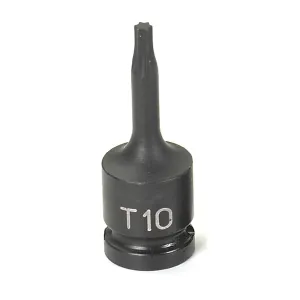Grey Pneumatic 1/4" Drive x T10 Internal Star Impact Driver
