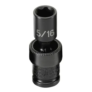 Grey Pneumatic 1/4" Surface Drive x 5/16" Standard Universal Socket