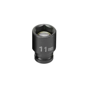Grey Pneumatic 1/4" Drive x 11mm Magnetic Standard Socket
