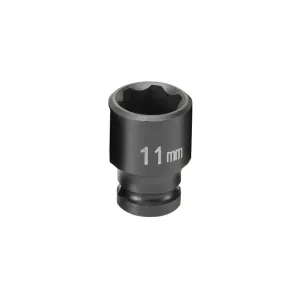 Grey Pneumatic 1/4" Surface Drive x 11mm Standard Socket