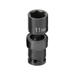 Grey Pneumatic 1/4" Surface Drive x 11mm Standard Universal Socket