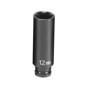 Grey Pneumatic 1/4" Surface Drive x 12mm Deep Socket