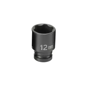 Grey Pneumatic 1/4" Surface Drive x 12mm Standard Socket