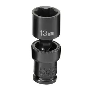 Grey Pneumatic 1/4" Surface Drive x 13mm Standard Universal Socket