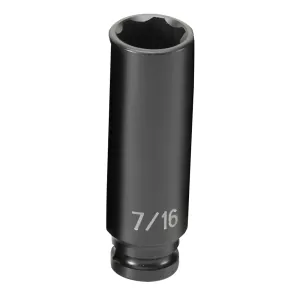 Grey Pneumatic 1/4" Surface Drive x 7/16" Deep Socket