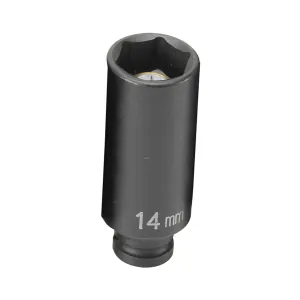 Grey Pneumatic 1/4" Drive x 14mm Magnetic Deep Socket