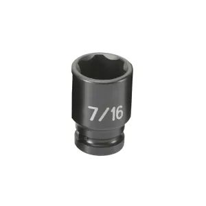 Grey Pneumatic 1/4" Surface Drive x 7/16" Standard Socket