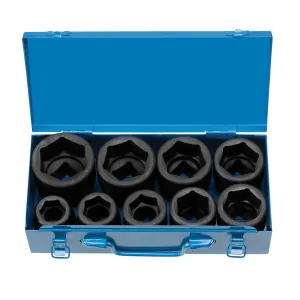 Grey Pneumatic 1" Drive 9 Piece Standard "Jumbo" Set