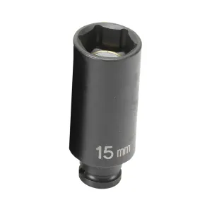 Grey Pneumatic 1/4" Drive x 15mm Magnetic Deep Socket
