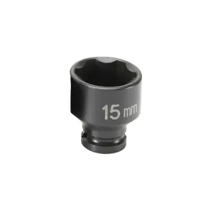 Grey Pneumatic 1/4" Surface Drive x 15mm Standard Socket