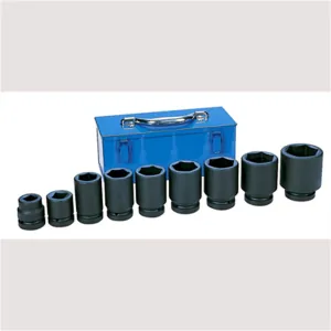 Grey Pneumatic 1" Drive 9 Piece Large Truck/OTR Set