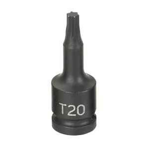 Grey Pneumatic 1/4" Drive x T20 Internal Star Impact Driver