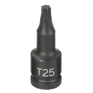 Grey Pneumatic 1/4" Drive x T25 Internal Star Impact Driver