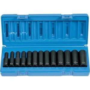 3/8" Drive Standard Metric Set, 13pc