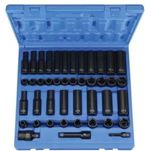 3/8" Dr Standard and Deep Length Impact Set (1243RD)