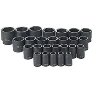 26 Pc. 1/2" Drive 6 Point Metric Standard Master Socket Set