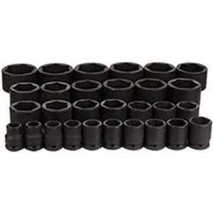 29 Pc. 3/4" Dr 6 Pt SAE Master Impact Socket Set