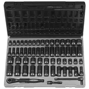 59-Piece 3/8 in. Drive 12-Point SAE/Metric Standard and Deep Impact Duo-Socket Set