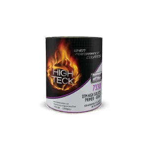 High Teck Products 7330-1 2K High Solids Urethane Primer, 1 gal, Gray, 3.43 lb/gal VOC, 4:1 Mixing