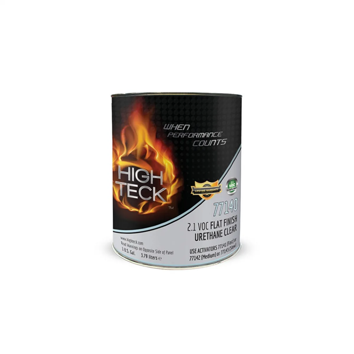 High Teck Products 77140-12.1 VOC FLAT FINISH CLEAR