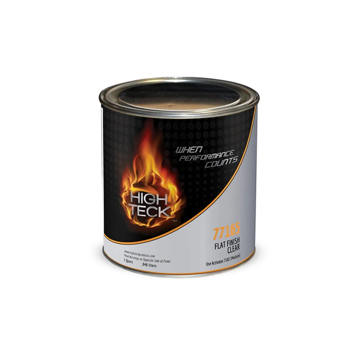 High Teck Products 77165-4 Urethane Clearcoat, 1 qt, Clear, Liquid, 4.4 lb/gal VOC, 6:1 Mixing