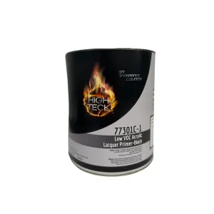 High Teck Products 77301C-1 Low VOC High Solids Acrylic Lacquer Primer-Black-GL
