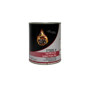 High Teck Products 77303C-4 Low VOC High Solids Acrylic Lacquer Primer-Red-QT