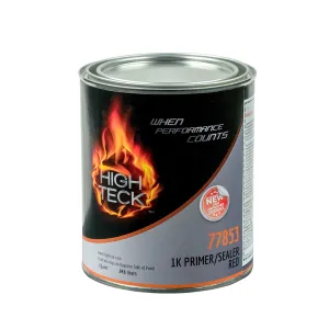 High Teck Products 77853-4 50 State Compliant 1K Primer/Sealer, 1 qt, Red, 4.60 lb/gal VOC