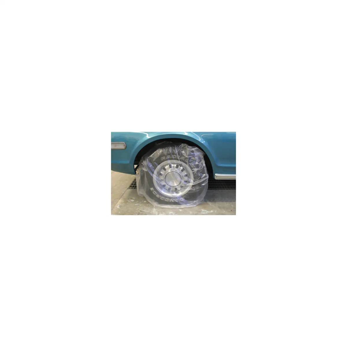 High Teck Products 810 Wheel Masker, 45 in L x 40 in W x 0.7 mil in THK, Plastic