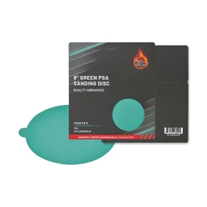 High Teck Products (5 pcs pack) 8" GREEN PSA Sanding Disc 40 Grit