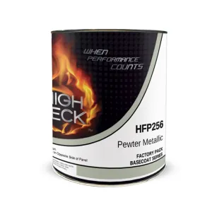 High Teck Products HFP256-1 Series HFP National Rule Urethane Basecoat, 1 gal, Pewter Metallic, 6.8 lb/gal VOC