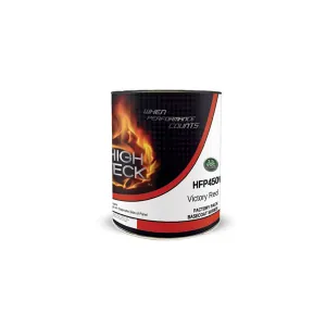 High Teck Products HFP450C-1 Series HFP Low VOC Urethane Basecoat, 1 gal, Victory Red, 6.8 lb/gal VOC